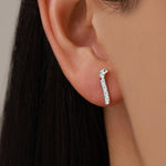 Sterling Silver Mismatched Garden Eel Enamel Stud Earrings