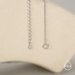 Sterling Silver Four Interlocking Circles Pendant Necklace with Dotted Details, Four Entwined Rings for 40s, 40th Infinity Necklace