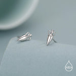 Sterling Silver Amphora Vase Stud Earrings