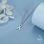 Sterling Silver Awareness Ribbon Necklace