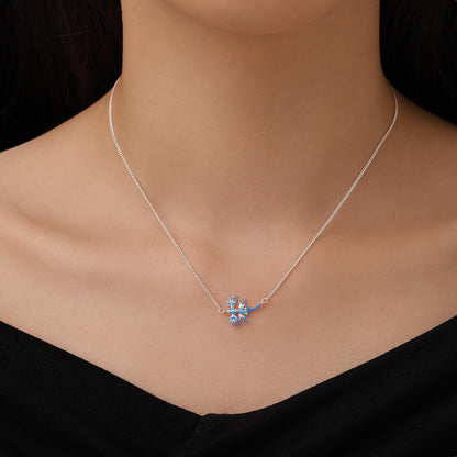 Sterling Silver Blue Dragon Nudibranch Necklace