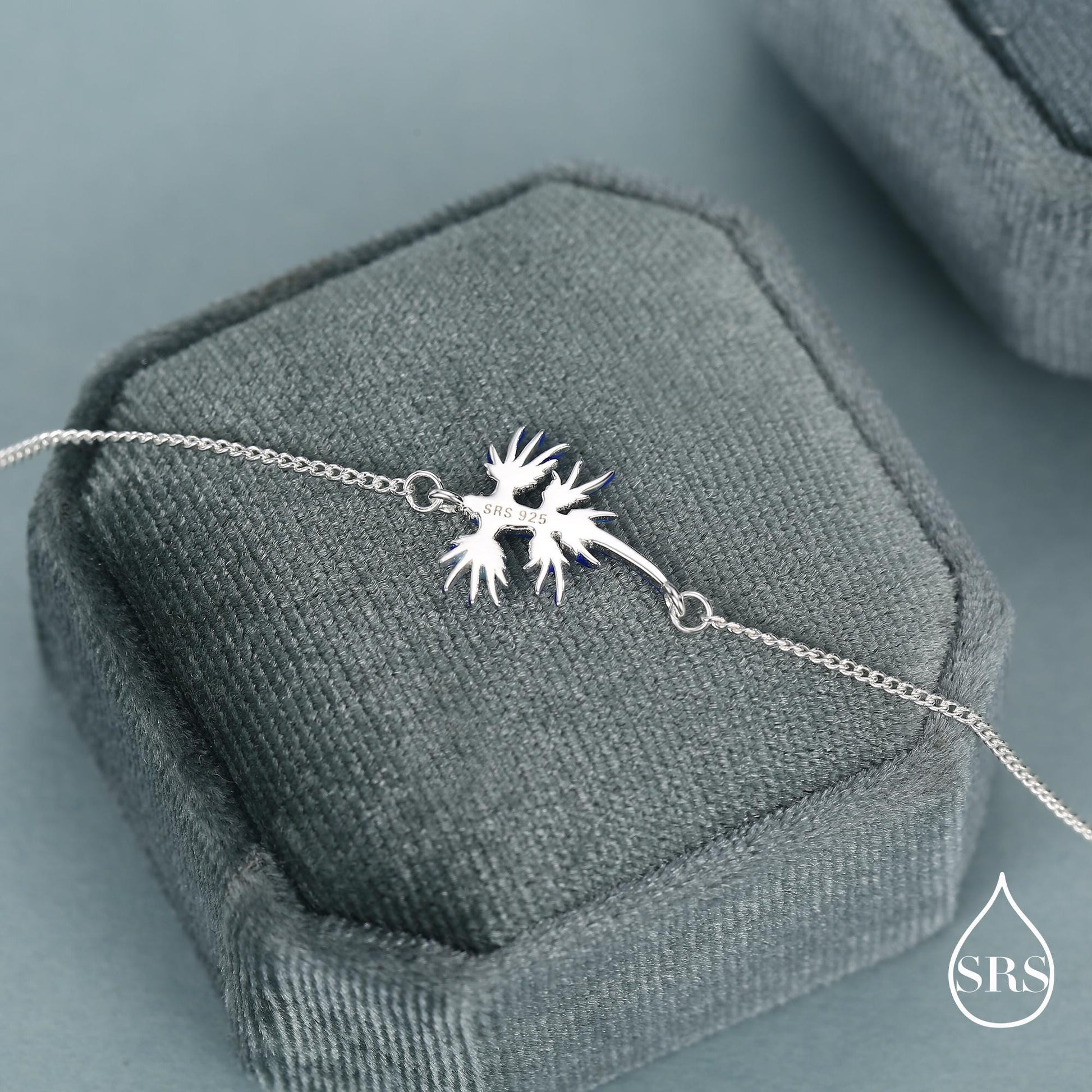 Sterling Silver Blue Dragon Nudibranch Necklace