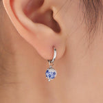 Ceramic Beads Hoop Earrings in Sterling Silver, Silver or Gold , 6mm or 8mm Porcelain Beads, Ceramic Beads Earrings