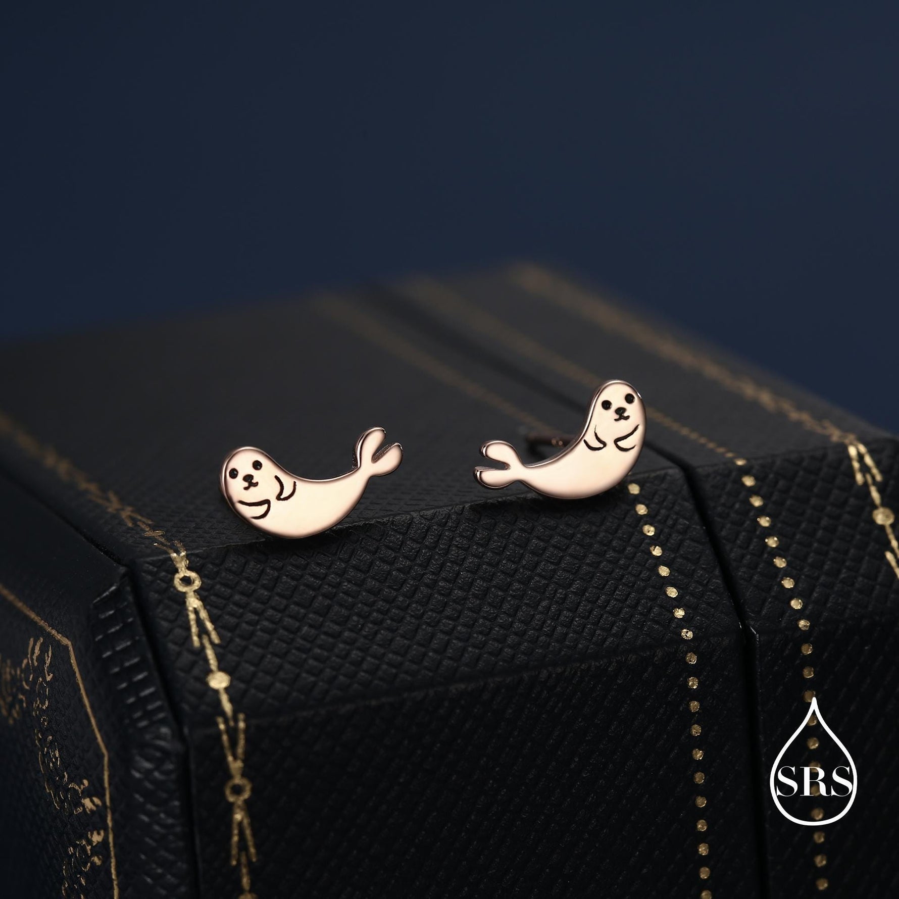 Seal Stud Earrings in Sterling Silver, Cute Baby Seal Earrings, Nature Inspired Animal Earrings