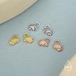 Sterling Silver Anatomical Brain Charms for Huggie Hoops