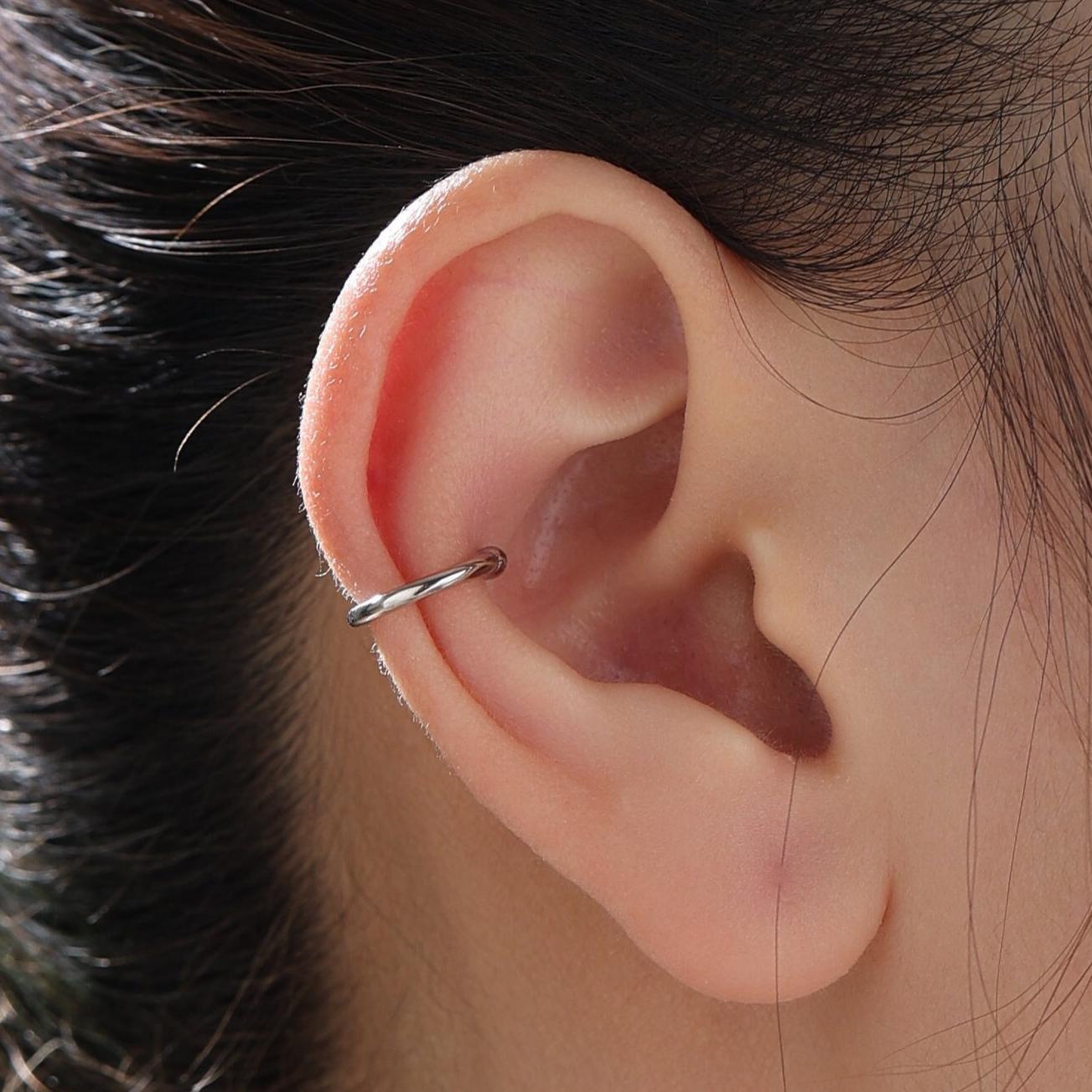 Piercing Free Sterling Silver Ear Cuff, No Piercing Ear Cuff, Silver, Gold or Rose Gold, Piercing Free Ear Cuff, Simple and Minimalist
