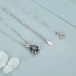 Moss Agate Pear Pendant Necklace