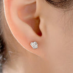Nugget Stud Earrings in Sterling Silver, Silver Nugget Earrings, Gold Nugget Earrings, Lava Rock Shape Stud Earrings, Organic Shape Earrings