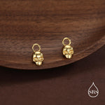 Sterling Silver Skull Charms for Huggie Hoops, Sold as a pair