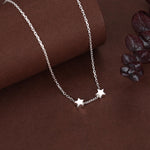Extra Tiny Star Necklace in Sterling Silver, Custom Necklace, Adjustable Length, Extra Small Pendant, 16 inch to 18 inch