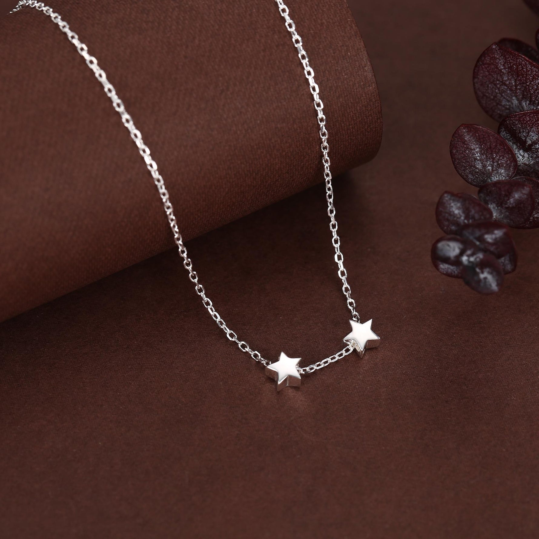 Extra Tiny Star Necklace in Sterling Silver, Custom Necklace, Adjustable Length, Extra Small Pendant, 16 inch to 18 inch