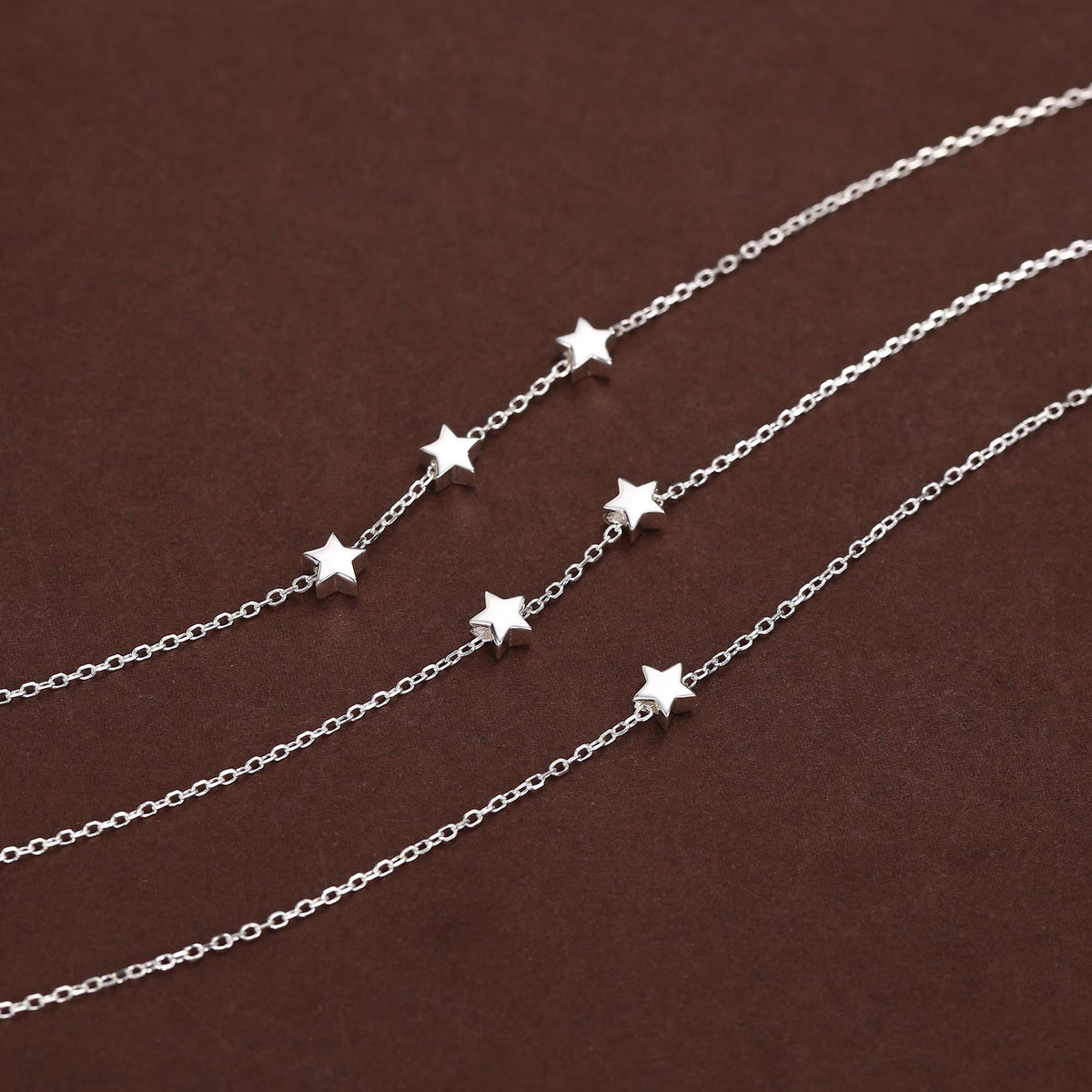 Extra Tiny Star Necklace in Sterling Silver, Custom Necklace, Adjustable Length, Extra Small Pendant, 16 inch to 18 inch