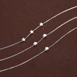 Extra Tiny Star Necklace in Sterling Silver, Custom Necklace, Adjustable Length, Extra Small Pendant, 16 inch to 18 inch