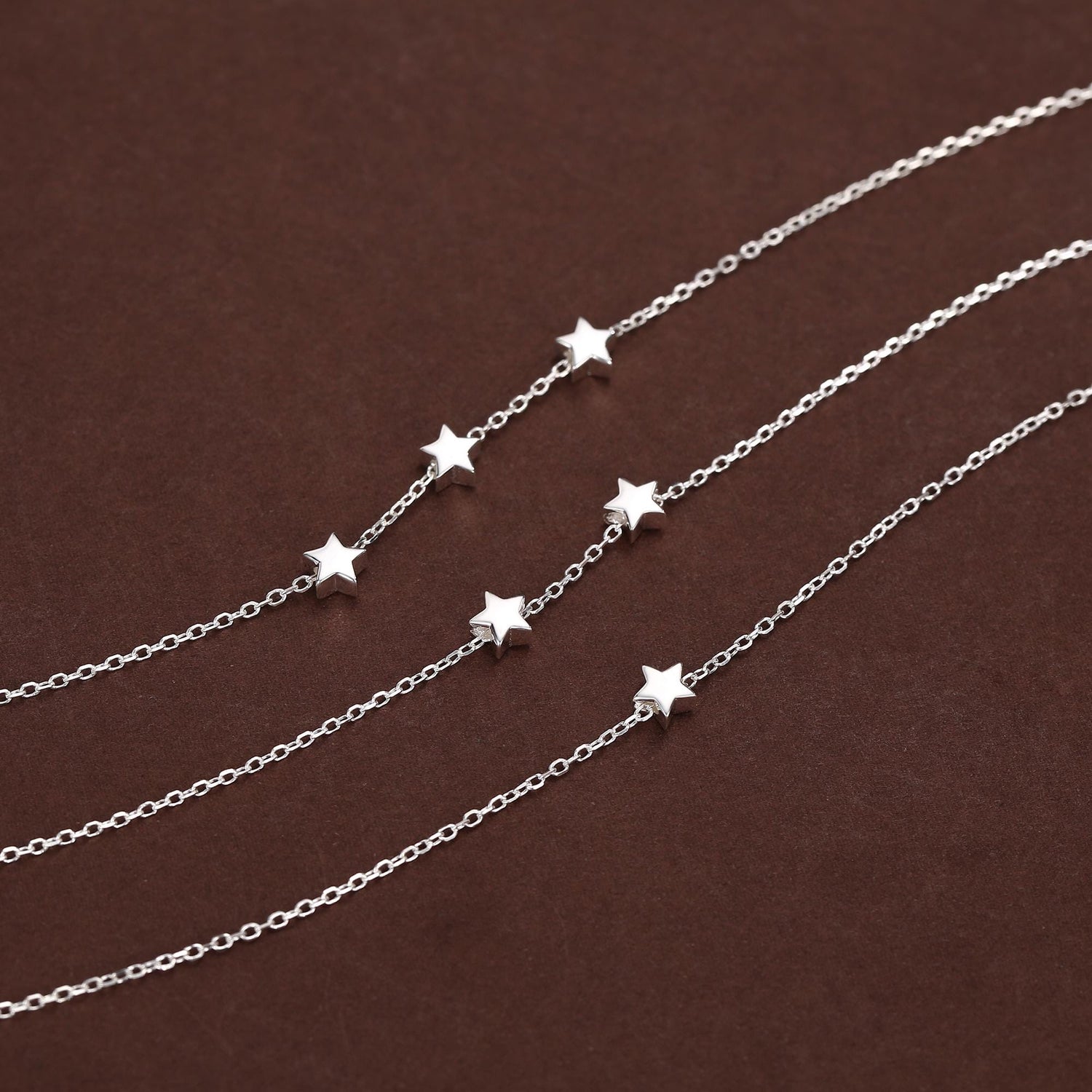 Extra Tiny Star Necklace in Sterling Silver, Custom Necklace, Adjustable Length, Extra Small Pendant, 16 inch to 18 inch