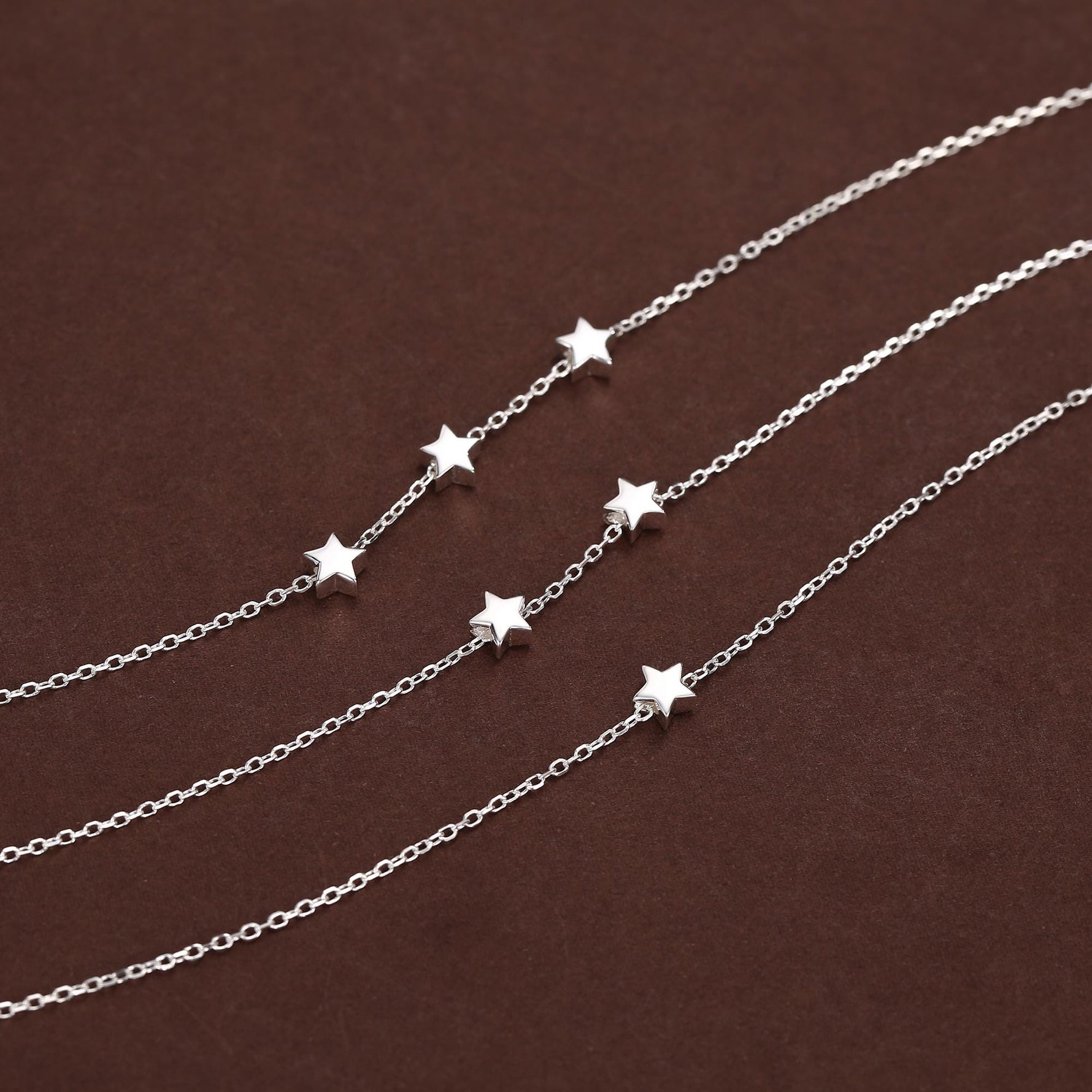 Extra Tiny Star Necklace in Sterling Silver, Custom Necklace, Adjustable Length, Extra Small Pendant, 16 inch to 18 inch