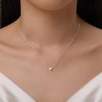 Extra Tiny Star Necklace in Sterling Silver, Custom Necklace, Adjustable Length, Extra Small Pendant, 16 inch to 18 inch
