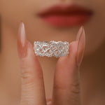 Sterling Silver Lace Filigree Band Ring
