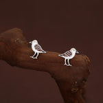 Sterling Silver Shore Bird Wading Bird Stud Earrings