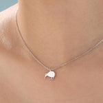 Cute Little Kiwi Bird Pendant Necklace in Sterling Silver, Silver or Gold, Kiwi Bird Necklace in Silver