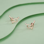 Happiness Molecules Serotonin 18G Screw Back Stud Earrings with Ball Backs