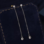 CZ Chain Ear Jacket in Sterling Silver,