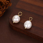 Genuine Irregular Shaped Baroque Pearl Charms for Huggie Hoops