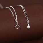 Genuine Freshwater Pearl Double Layer Pendant Necklace in Sterling Silver
