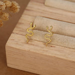 Double Headed Snake Stud Earrings