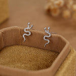 Double Headed Snake Stud Earrings