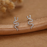 Double Headed Snake Stud Earrings