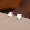 Sterling Silver Guinea Pig 16G Flat Back Labret Earrings, Animal