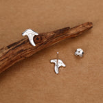 Sterling Silver Chanterelle Mushroom Stud Earrings