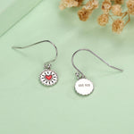 Sterling Silver Jam Biscuit Drop Earrings
