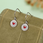 Sterling Silver Jam Biscuit Drop Earrings