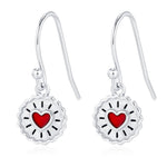 Sterling Silver Jam Biscuit Drop Earrings