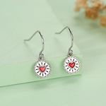 Sterling Silver Jam Biscuit Drop Earrings