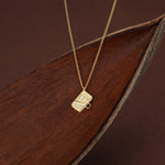 Sterling Silver Tiny Sardine Tin Necklace