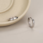 Tiny Starburst Huggie Hoops, 8mm CZ Embellished Star Hoop Earrings, Snug Hoop Earrings, CZ Hoop Earrings
