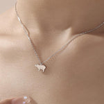 Tiny Capybara Pendant Necklace in Sterling Silver, Capybara Necklace, Small Capybara Pendant, Silver or Gold