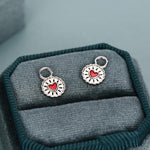 Sterling Silver Jam Biscuit Enamel Earring Charm