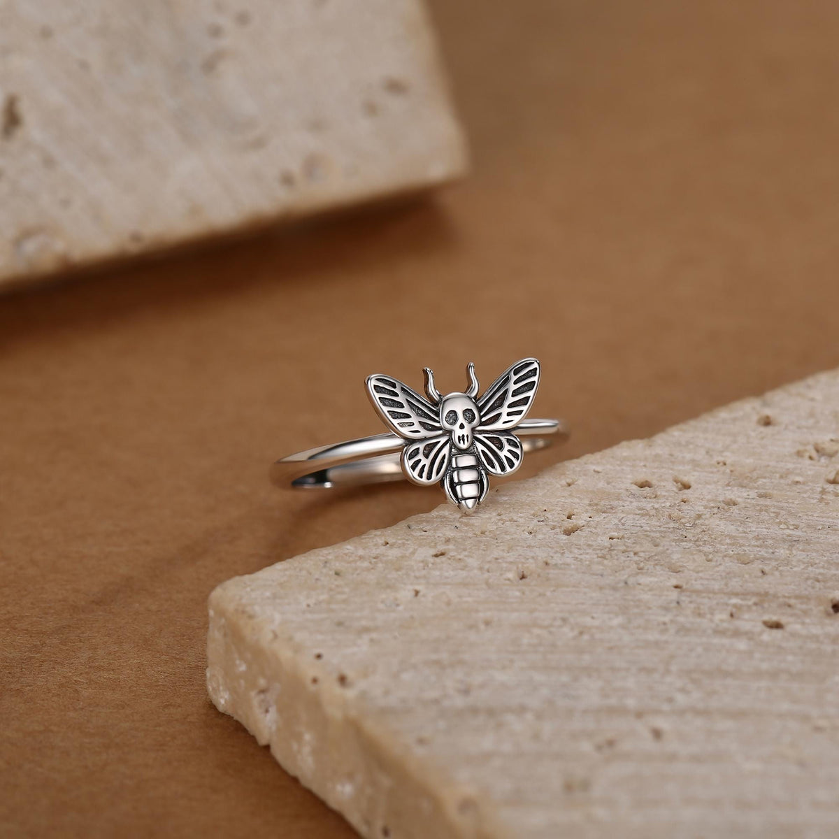 Death’s-Head Hawk Moth Motif Ring