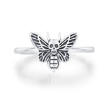 Sterling Silver Death’s-Head Hawk Moth Ring