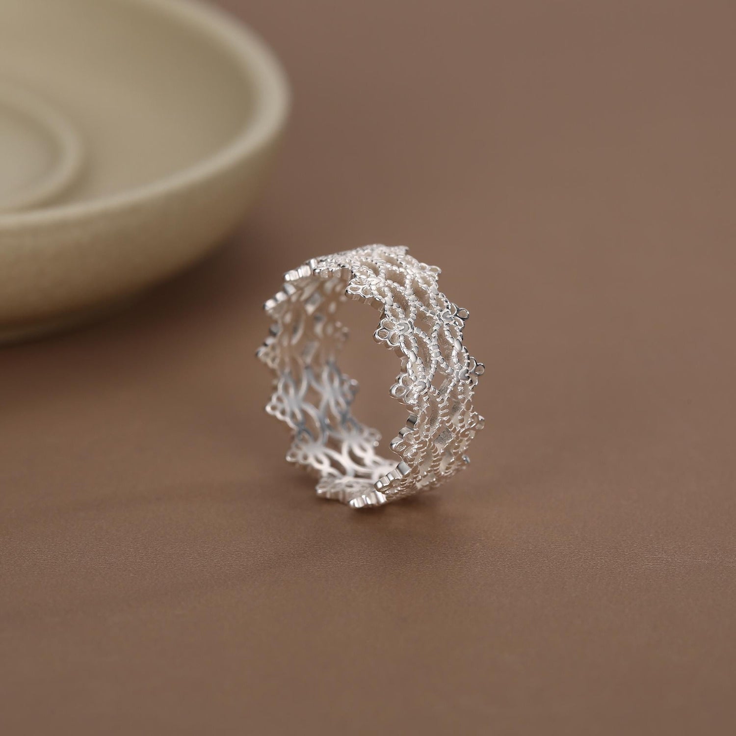 Sterling Silver Lace Filigree Ring