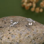 Sterling Silver Bird 16G Flat Back Labret Earrings