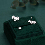 Sterling Silver Guinea Pig 18G Screw Back Stud Earrings