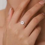 Sterling Silver Jam Biscuit Enamel Dainty Ring