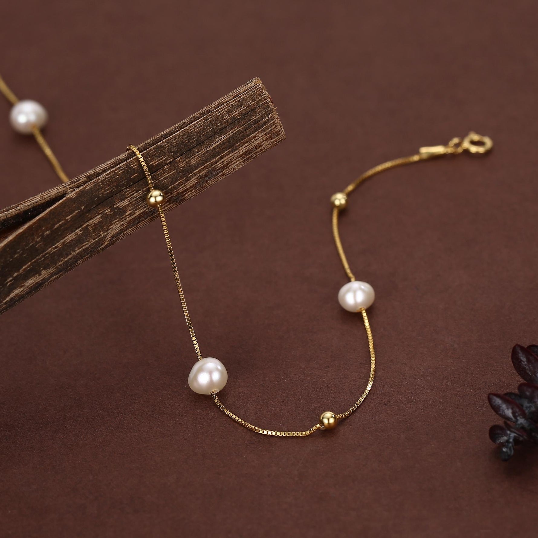 Genuine Pearl Choker Necklace in Sterling Silver