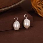 Genuine Irregular Shaped Baroque Pearl Charms for Huggie Hoops