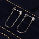 CZ Chain Ear Jacket in Sterling Silver,