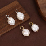 Genuine Irregular Shaped Baroque Pearl Charms for Huggie Hoops